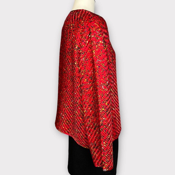 Chico's (L) Woven Silk Jacket - Picture 5 of 10